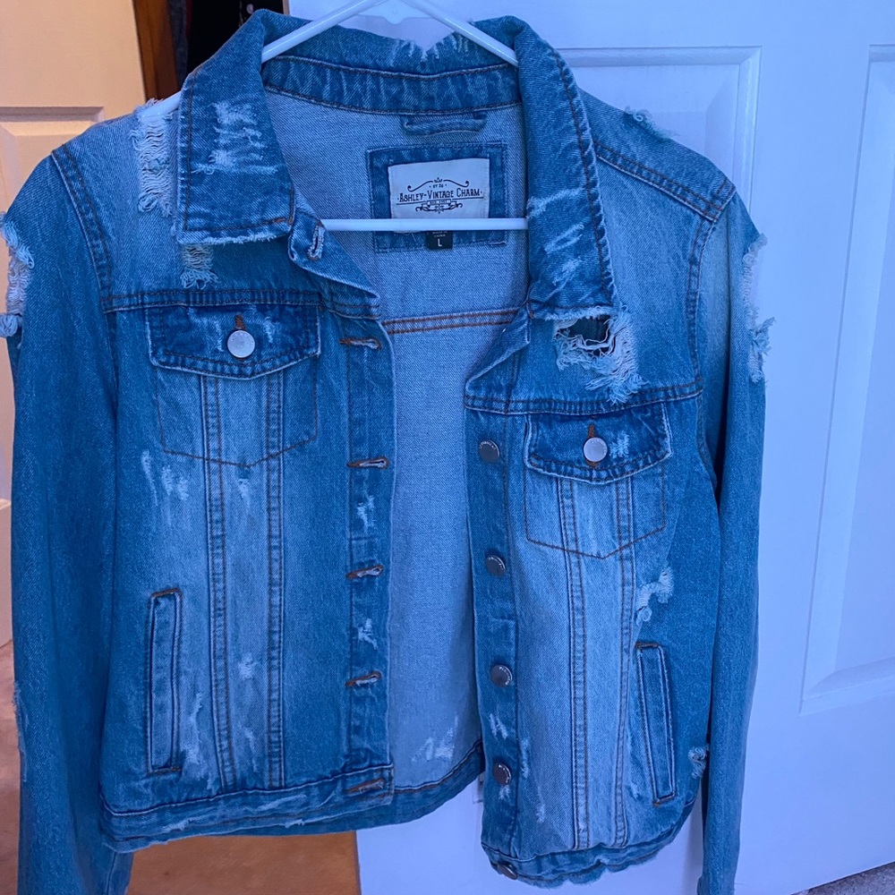 Distressed Denim Jacket